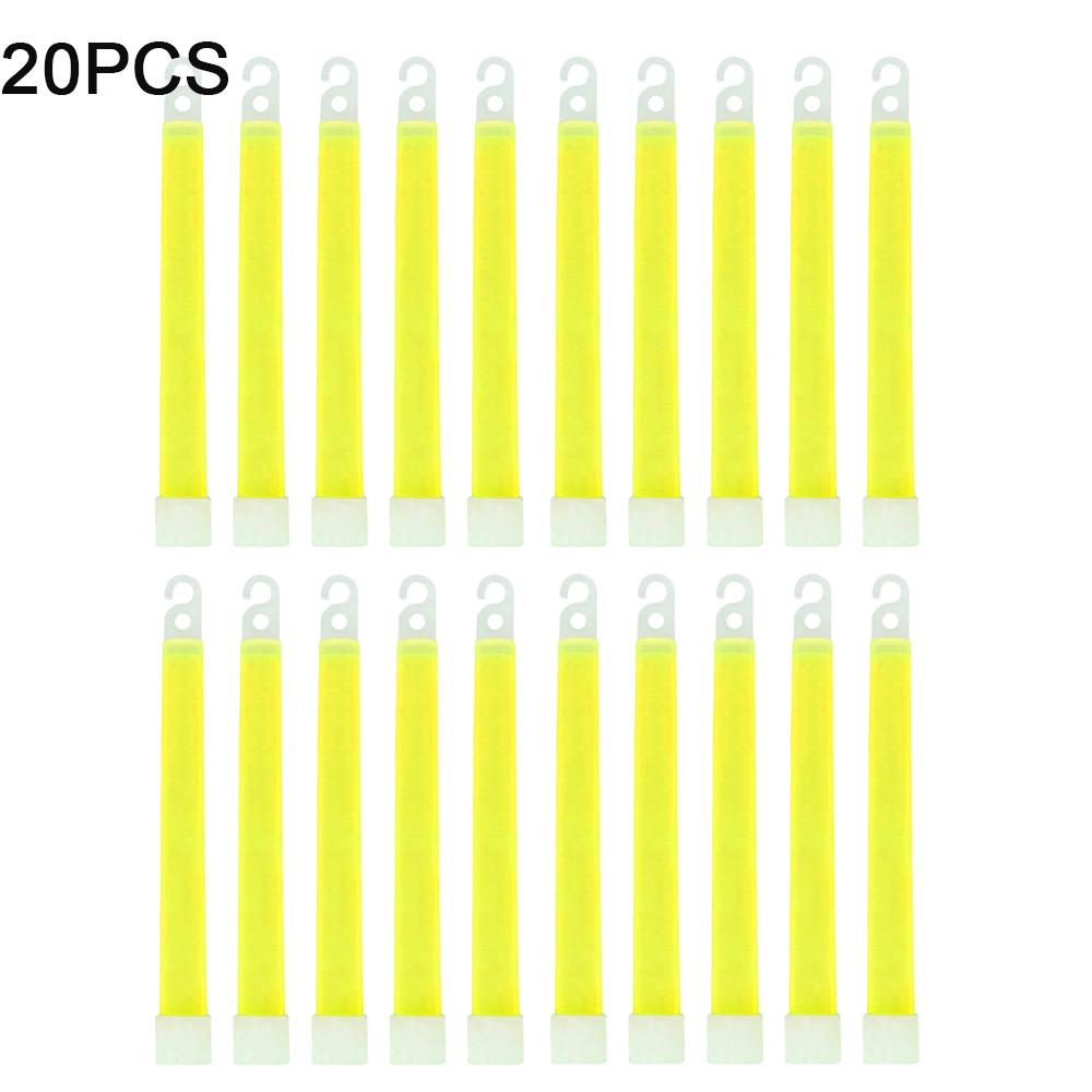 1-50pcs Glow Sticks with Hook 6 inch Fluorescence Light for Hiking Camping Outdoor Emergency Concert Party Light Sticks