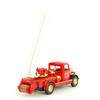 Die-cast Metal Pull-Back Miniature Car Die-cast Classic Fire Truck (Gold Ladder Truck)