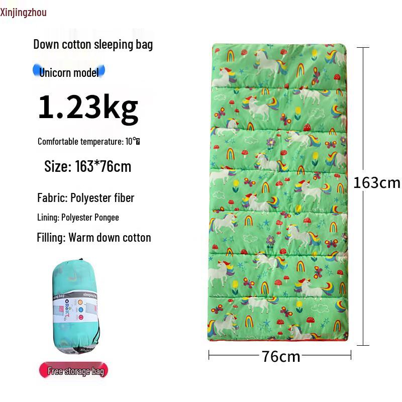 Outdoor Envelope Hooded Camping Sleeping Bag