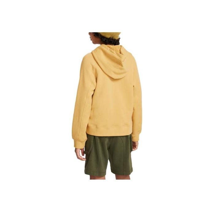 Nike Solid Color Hooded Sweatshirt Kids Sweatshirts Beige DX5132-725