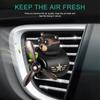 Car Air Freshener Cute Bear Car Vent Aroma Diffuser Reusable Car Air Outlet Scented Clip with Rotating Propeller Air Outlet