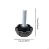 M10 X 40mm Thread Screw Hand Knob Bolt Versatile Replacement Repair Parts for Fitness Bikes