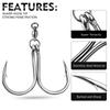 5pcs/box Saltwater Fishing Jigging Hooks Forged Extra Strong Stainless Steel Trolling Sea Bass Striper Snapper Fishing Hooks
