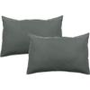 Set of 2 Palace Pure Washed Dyed Cotton Pillowcases 63 Threads/cm² South Wind - Palace Mist - Set of 2 Pillowcases 50 X 70 Cm