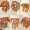 Alloy Gemstone Setting Retro Ring, Geometric Ins Wind Irregular Ring Set for Women