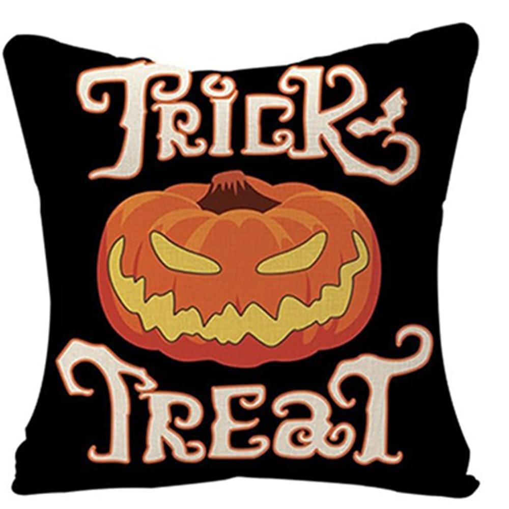 Spooky Halloween Pillows: Mummy, Skull, Trick or Treat, and Cat Eyes Designs! Sofa cushion cover, holiday party decoration, gift