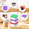Taza para Salsa de Acero Inoxidable con Tapa de Silicona Contenedor Cuadrado a Prueba de Fugas para Snacks para Niños Libre de BPA Apilable Lonchera para Escuela Picnic