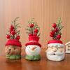 New Resin Christmas Dwarf Doll, Santa Claus, Snowman Resin Handicraft Decoration