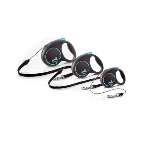 Flexi Black Design Kordel XS (Unter 8kg), 3m, Grün [Hundeleine]