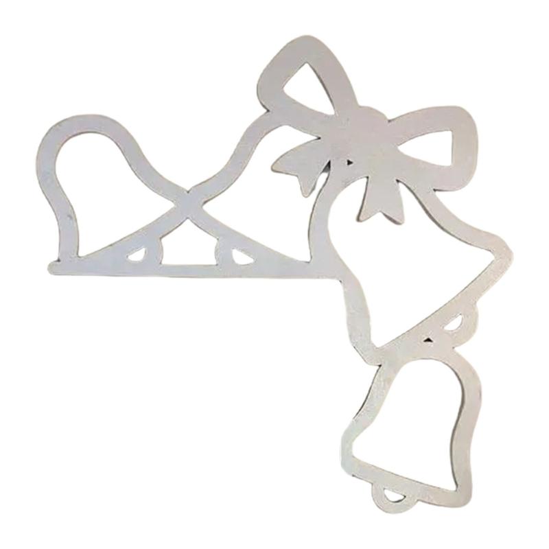 Festives Metal Door Frame Sign Door Corner Decoration for Christmas Celebration Home Decoration for Window and Wall