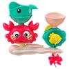 Suction Bath Toys Set for Kids, 8.27 X 8.07 X 3.15 Inches Water Play Accessories for Bathtub and Pool, Red