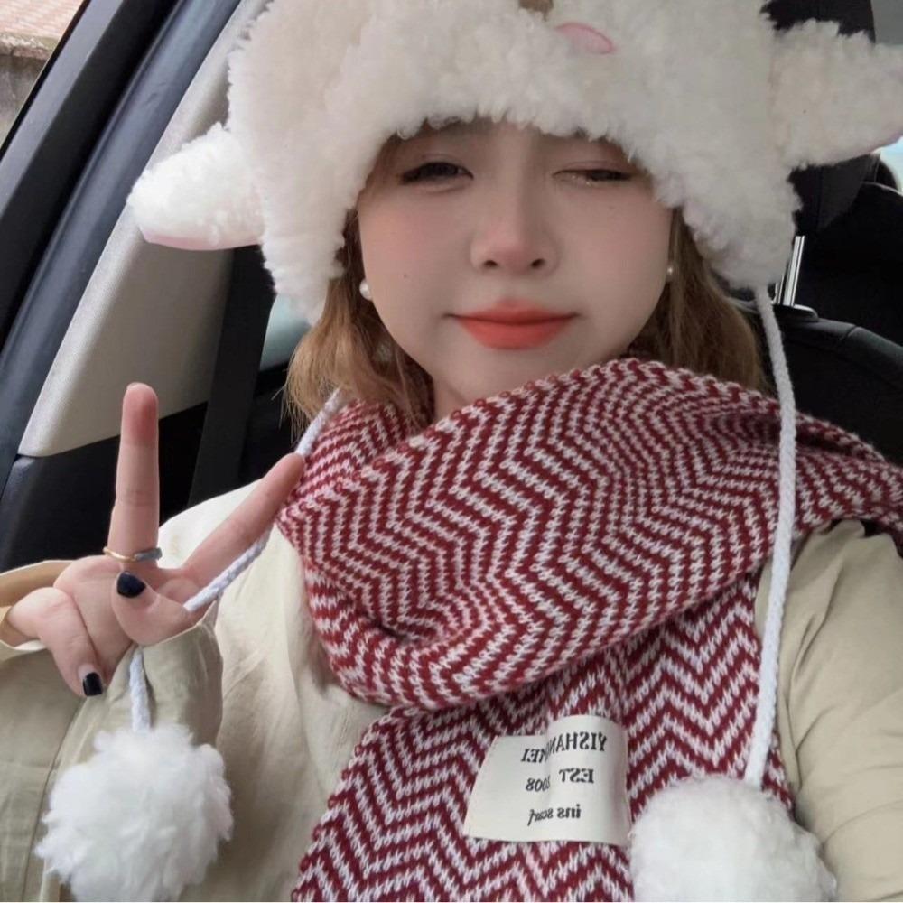 New Knitted Neck Warmer Coldproof Warm Neckerchief Windproof Versatile Knitted Scarf Gift