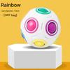 Rainbow Ball Puzzle Magic Cube Football Fidget Toy Luminous 3D Brain Teasers Anti Stress Relief Educational Game for Kids Adults
