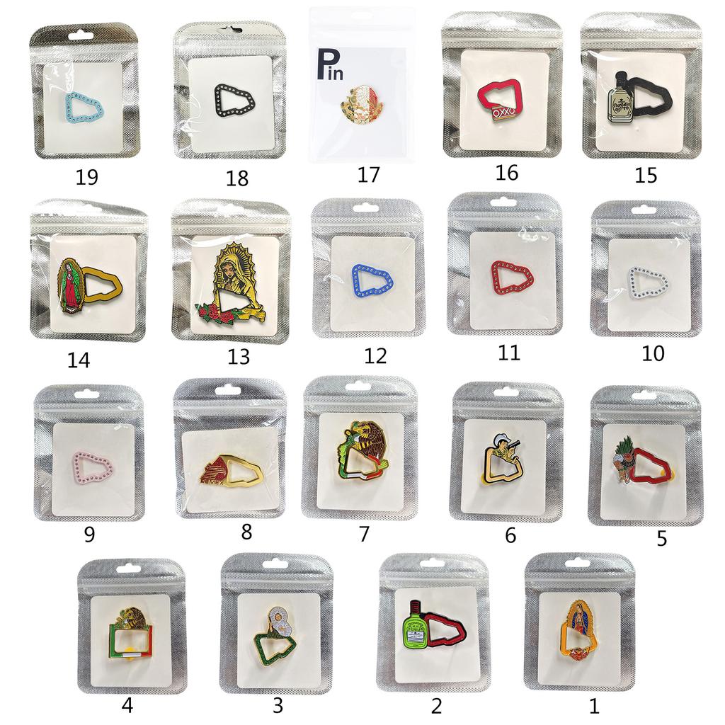 New Era Cartoon Hutnadeln Metall Baseballkappe Broschen Mode Bekleidungszubehör Rutschfestes Kappenabzeichen Hutdekoration