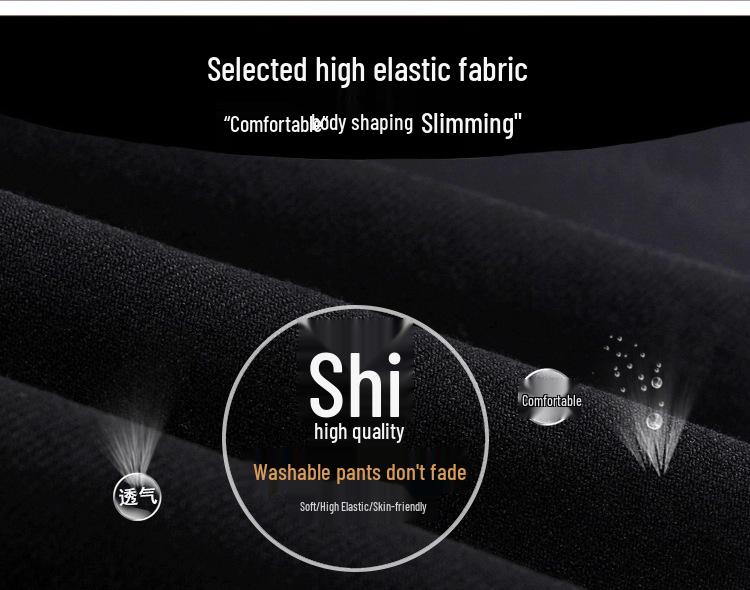 Plus Size Fleece-Lined Maternity Pants with Belly Support for Autumn and Winter