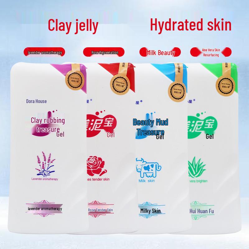 Doraemon House 500ml Clay Exfoliating Bath Scrub - Tender Skin Full Body Cleanser. Milk