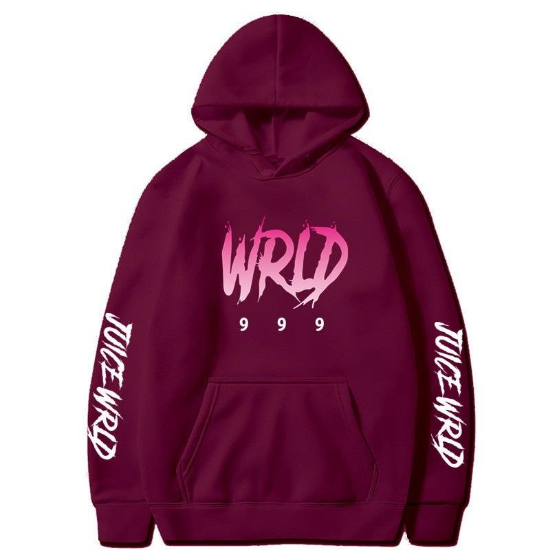 New hot sweater singer juice wrld print street popular men's and women's autumn and winter hoodie