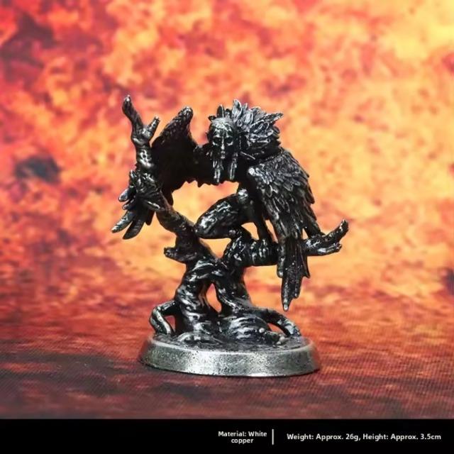 Cupronickel Metal Demon Undead Miniatures Fantasy RPG Tabletop Game Figures for Pathfinder & Similar Tabletop Gaming