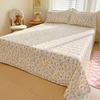 100% Cotton Flat Sheet Pillowcase Floral Style Bed Sheet Set Skin-friendly Bed Linen Adults Kids Flat Bedsheets roupa de cama