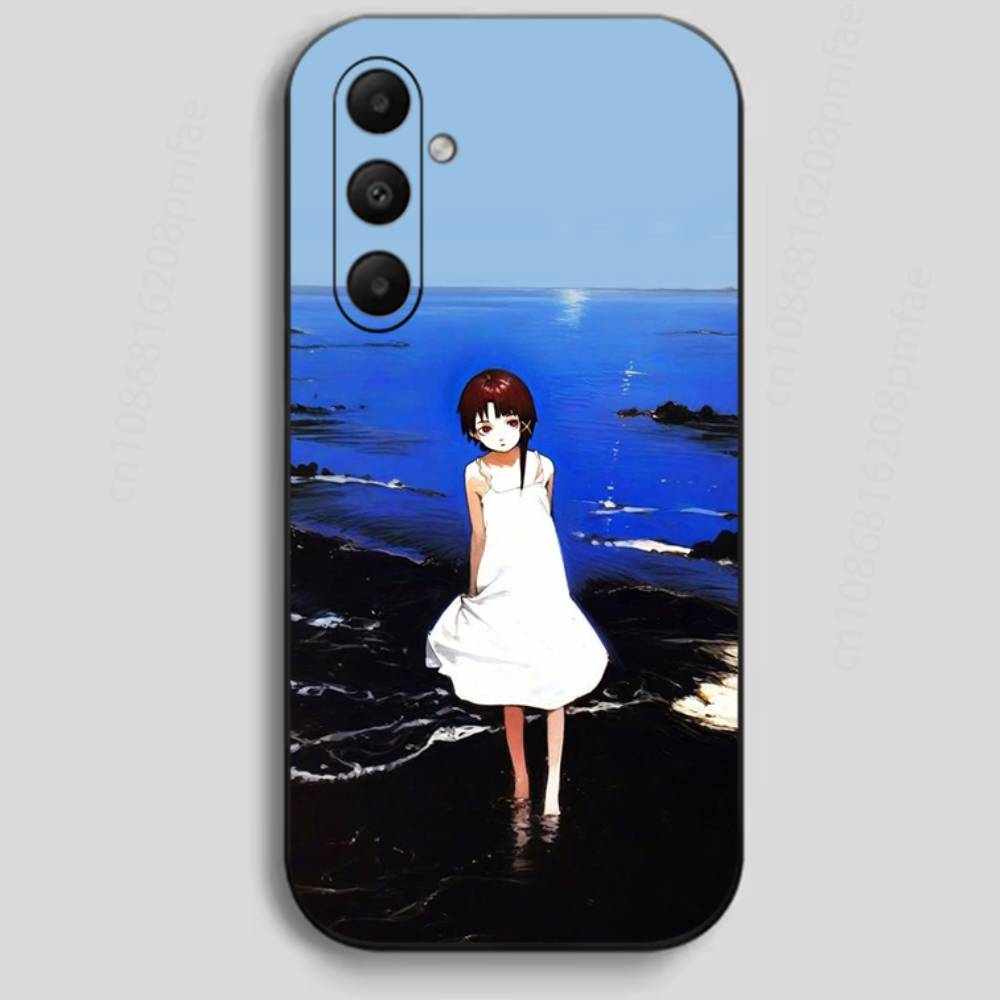 S-Serial E-Experiments L-Lain Phone Case For Samsung Galaxy A13,21s,22,31,32,40,52,71,A91 Soft Black Shell