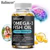Balincer Omega-3 Fish Oil Softgels, Triple Strength, 1250mg, EPA DHA, 120 Caps