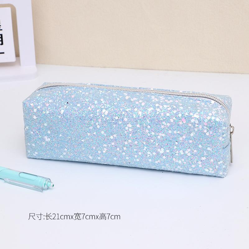 Korean Stationery Pencil Cases For Girls Glitter Pencil Case Trousse Pen Case Sequin Estuche School Supplies Pencil Pouch
