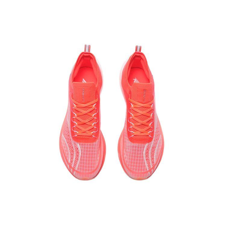 Li Ning Feidian Challenger Cushioning Abrasion Resistant Breathable Low Top Running Shoes Men's Neon Fruit Red ARMS013-1