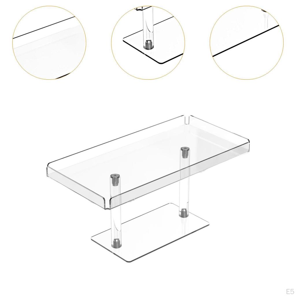 Acrylic Cupcake Display Stand Holder Clear, Multifunctional, Dessert Perfume Organizer