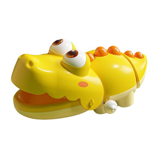 

Wind-up Crocodile Toy No Batteries Swing Crawling Crocodile Toy Toddlers Boys Girls Educational Interactive Clockwork Animal жовтий