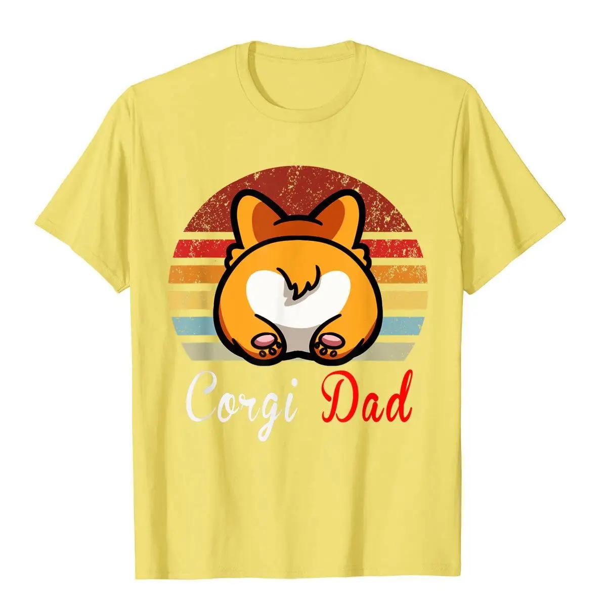 

Винтажная ретро-корги собака Love-R папа мама мальчик девочка смешная футболка хлопковые футболки для мужчин футболки с принтом подарок популярный XXXXXL жёлтый