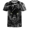 Fashion Tiger 3D Print Summer Fashion Popular T Shirt Casual Men's Street Hip-Hop Short Sleeve T-shirt Harajuku Y2k Loose Top