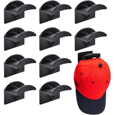 1/5/10PCS Adhesive Hat Hooks For Wall Hat Holder Organizer Baseball Caps Hat Rack No Drilling Multi Purpose Strong Hat Hangers