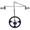 Go Kart Front Axle Kit Go Kart Steering Set Tie Rod Wheels Trike Kit Drift Trike Axle For DIY Go Kart ATV