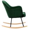 Rocking Chair Dark Green Velvet