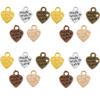 50/100PC Mini Retro Metal Made with Love Word Plate Love Pendant Valentine's Day Proposal Wedding Party Gift Decoration Souvenir