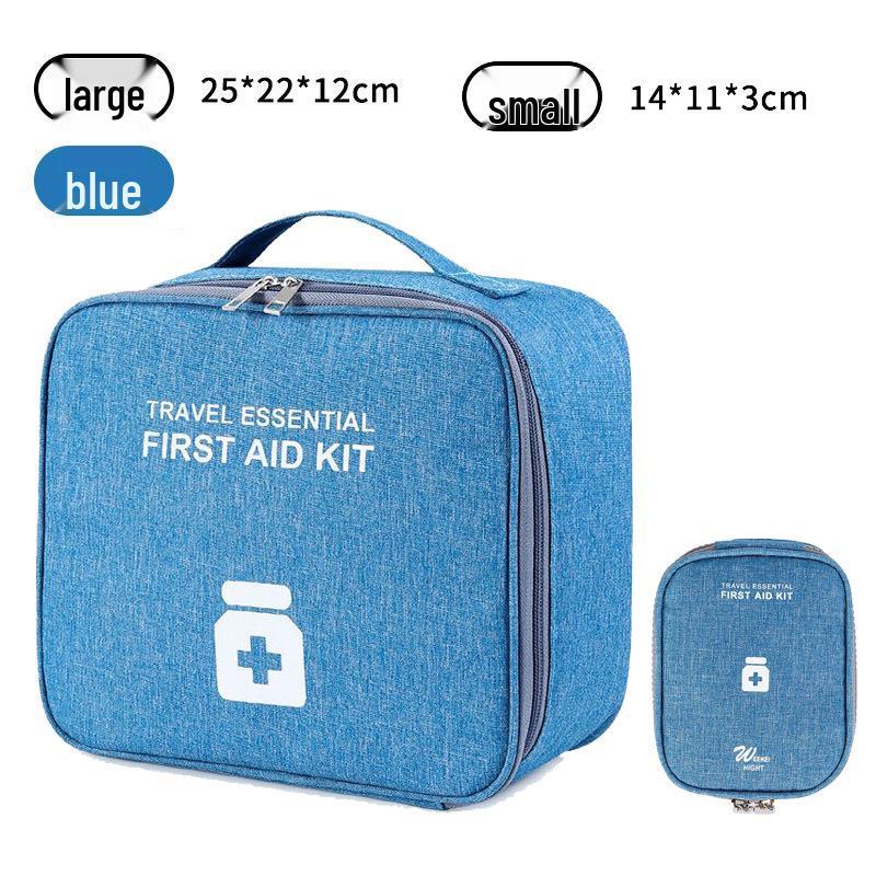 Portable Medical First Aid Kit - Home, Travel, and Emergency Drug Storage Box