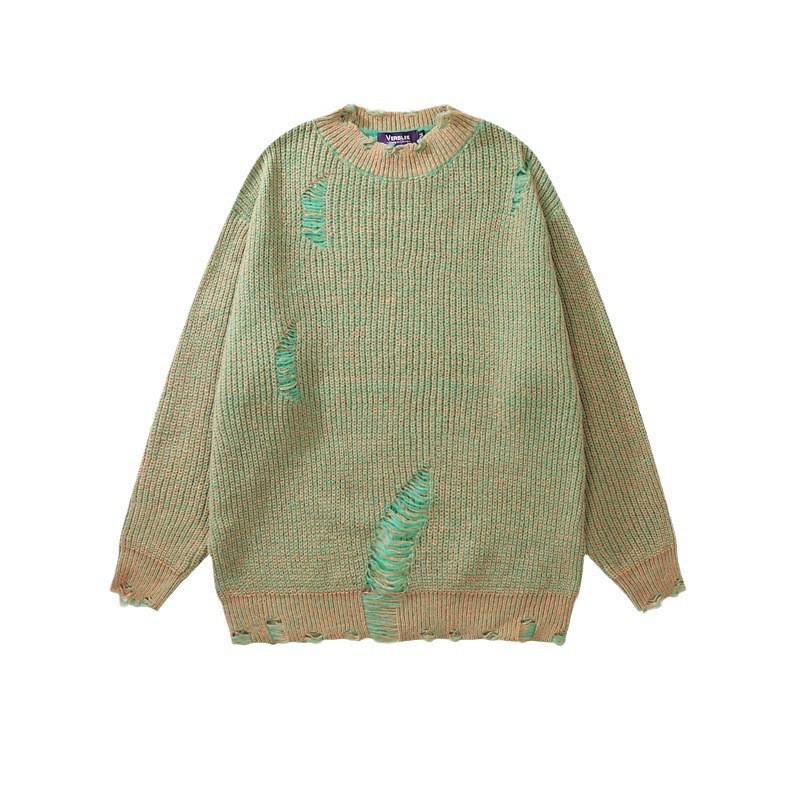 Unisex Knitted Sweater: Trendy Loose-Fit for Spring & Autumn