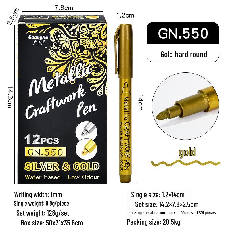 Metallic Color Craft & Graffiti Soft Tip Pen - 550B Signature & Sealing Wax DIY Marker