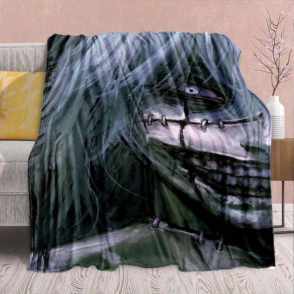 Jujutsu Kaisen Flannel Warm Throw Blanket Soft Cozy Plush Lightweight Sofa Bed Home Decor -QJY