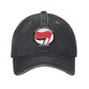 2026 Berretto da Baseball Antifa Anarco Sole Bandiera Comunista Stile di Strada Donna Uomo Lavato Cappellino da Camionista Protezione Solare Esterno Palestra Baseball