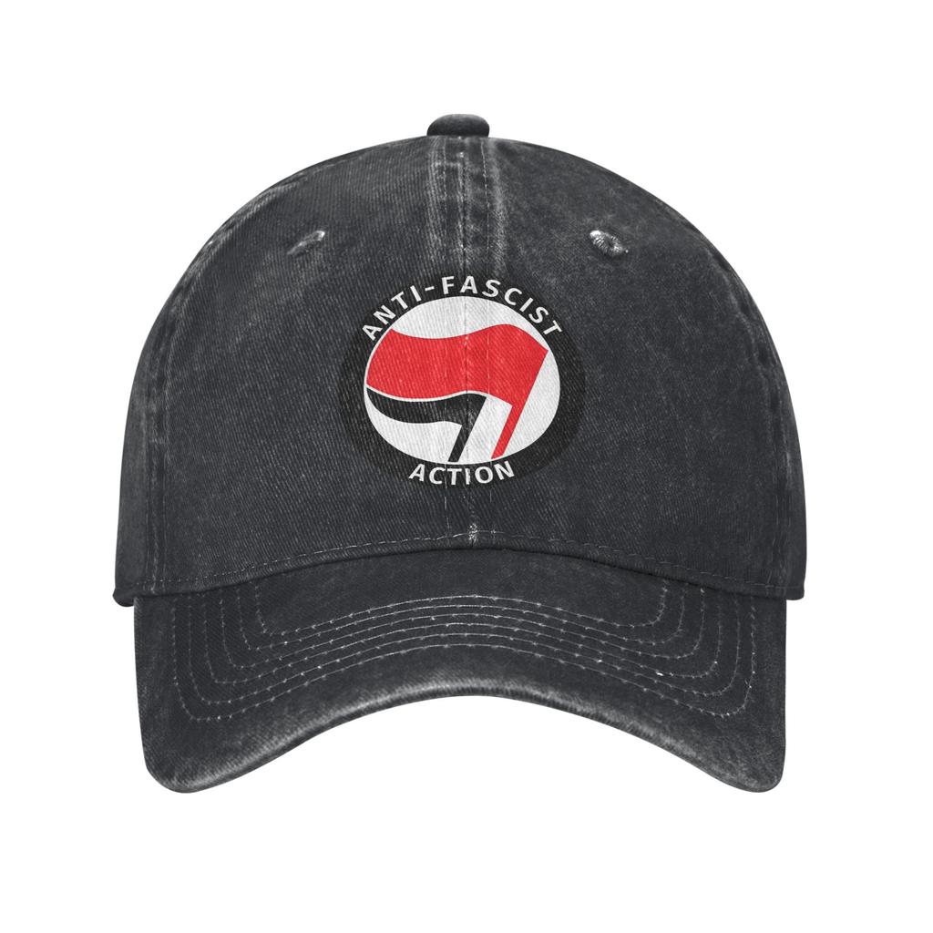 2026 Berretto da Baseball Antifa Anarco Sole Bandiera Comunista Stile di Strada Donna Uomo Lavato Cappellino da Camionista Protezione Solare Esterno Palestra Baseball