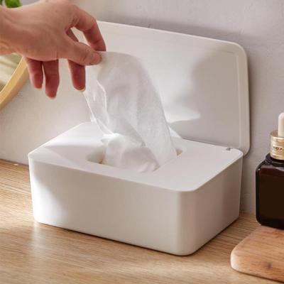 NEW Wet Tissue Box Dustproof Wipes Dispenser Portable Tissue Box Storage Box With Lid For Car Home Office Desktop Organizer