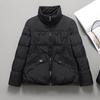 Down jacket women's winter new short stand-up collar thin small fashion foreign white duck down warm jacket
