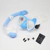 Kids Cartoon 3D Ears Snorkeling Mask Goggles, Tempered Glass Lens, Leak - Proof, Silicone Gear for Swimming & Floating Diving