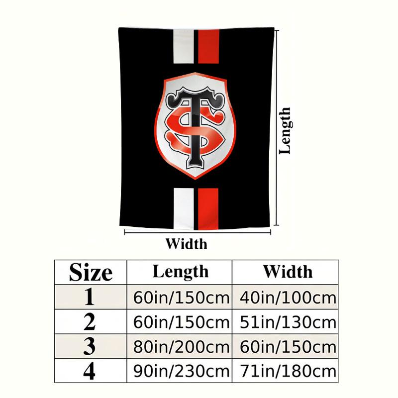 Stade Toulousain Wall Tapestry Aesthetic Wall Hanging Printed Fabric Blanket Decorative Tapestries For Bedroom Living Room Home Decor