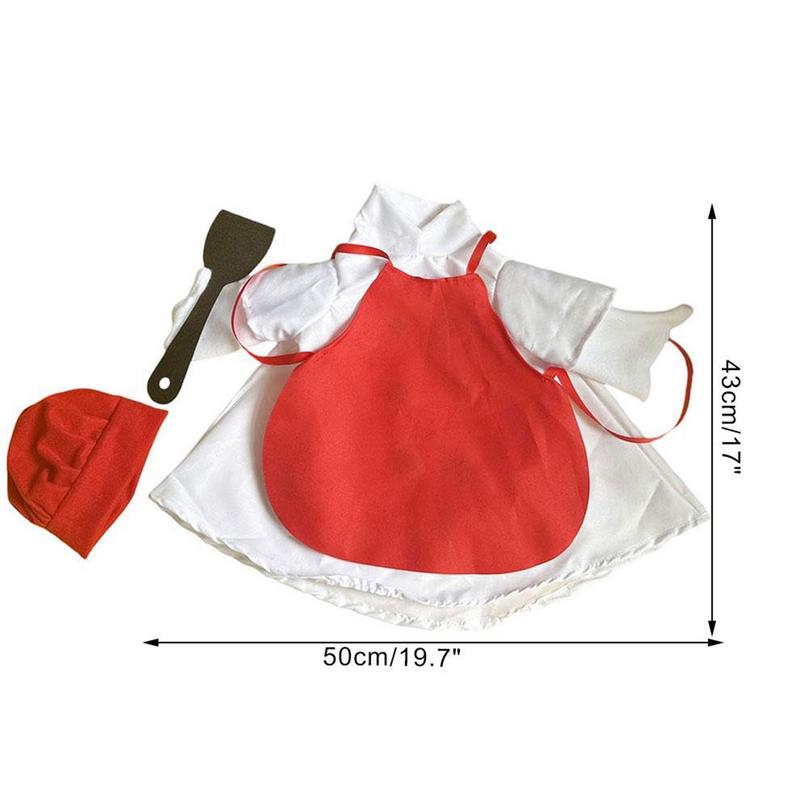 Porch Geese Clothes Spring Lawn Geese Costume For Outdoor Cartoon Patio Pet Statue Chef Outfit For Spring Outdoor Patio Lawn