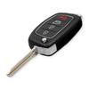 KEYYOU 10Pcs 4 Buttons Car Key Shell Case Replacement Cover For HYUNDAI Mistra Santa Fe Sonata Tucson Accent I30 I40 I45