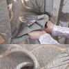 200*100cm Hollowed-out Leaf Curtains Semi Blackout Window Screen Door Window Curtain Leaf Pattern Tulle Sheer Curtains