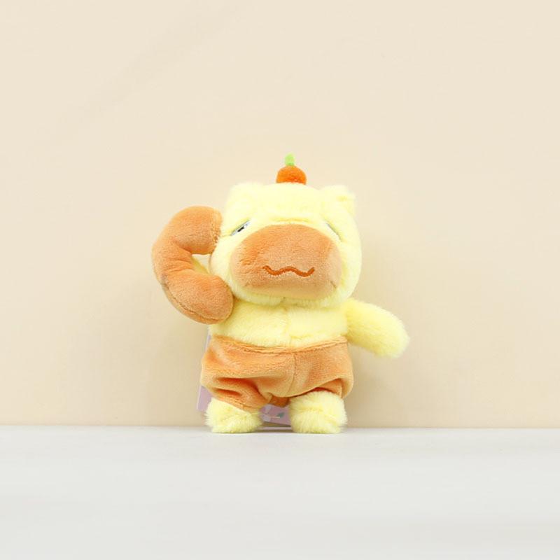 Plush Toy Capybara Cartoon Doll Backpack Pendant Keychain Children Gift Holiday