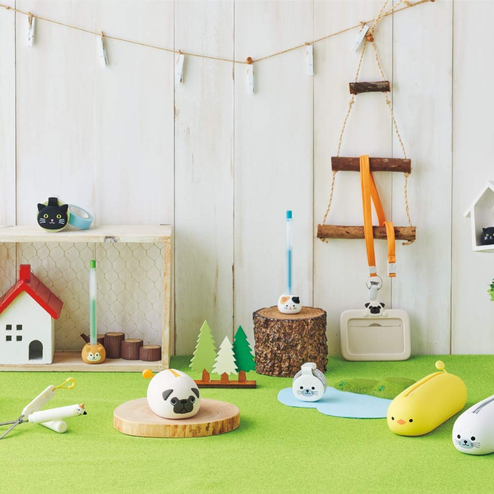 LIHIT LAB SMARTFIT Punilabo Lying Down Pen Case Pen Pouch BIG Pug A7800-18